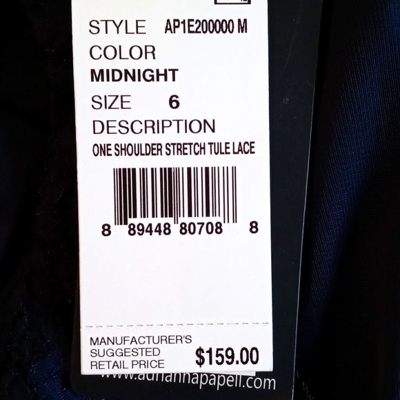 Sexy One Shoulder Formal Dress Size 6 Midnight Blue - Picture 7 of 7